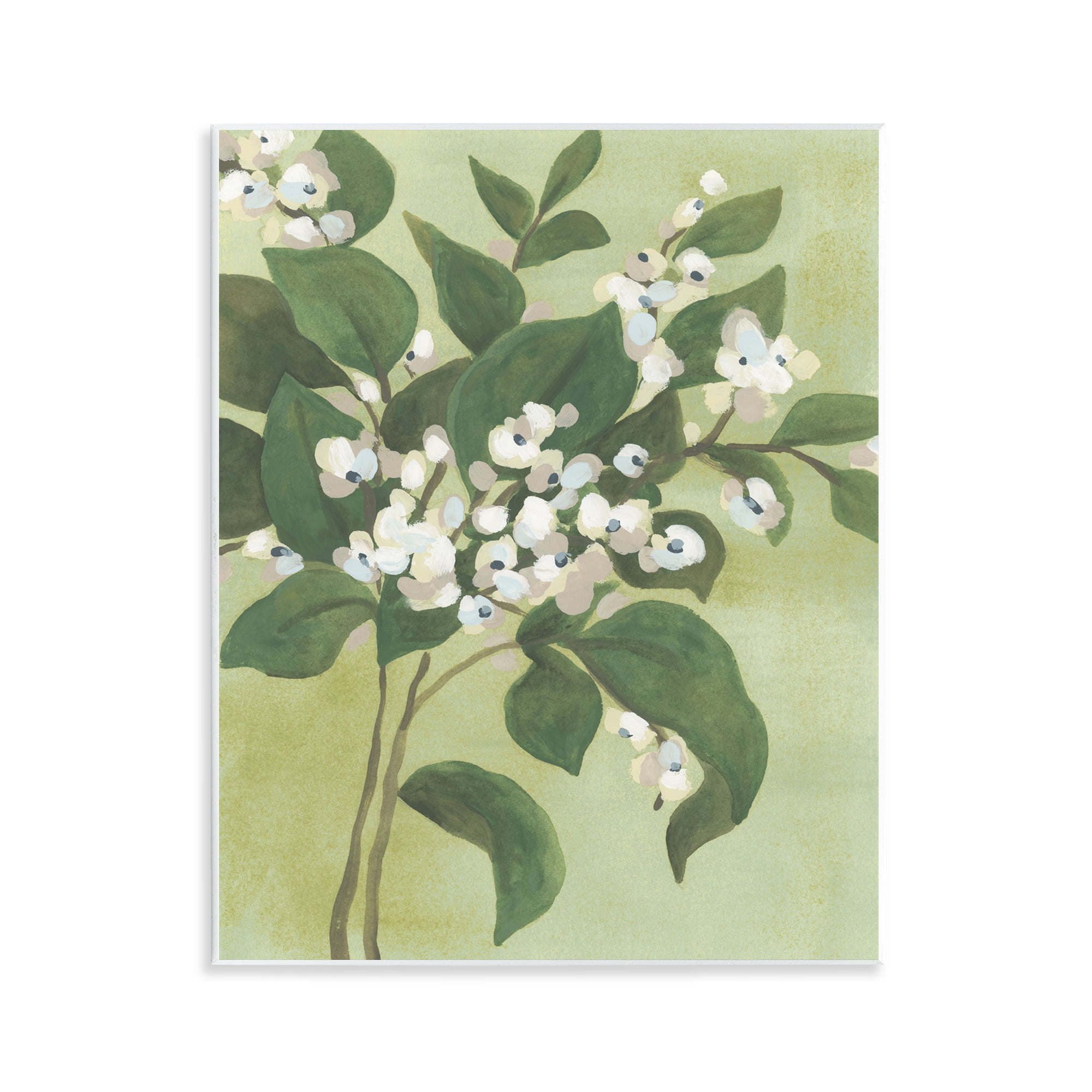 Stupell Industries Verdant Branch Blossoms Wall Plaque Art, design by June Erica Vess