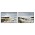 thumbnail image 1 of Stupell Industries Verdant Coastal Waters 2 Piece Gray Framed Giclee Art Set design by Elara Yasna, 12 x 18, 1 of 8