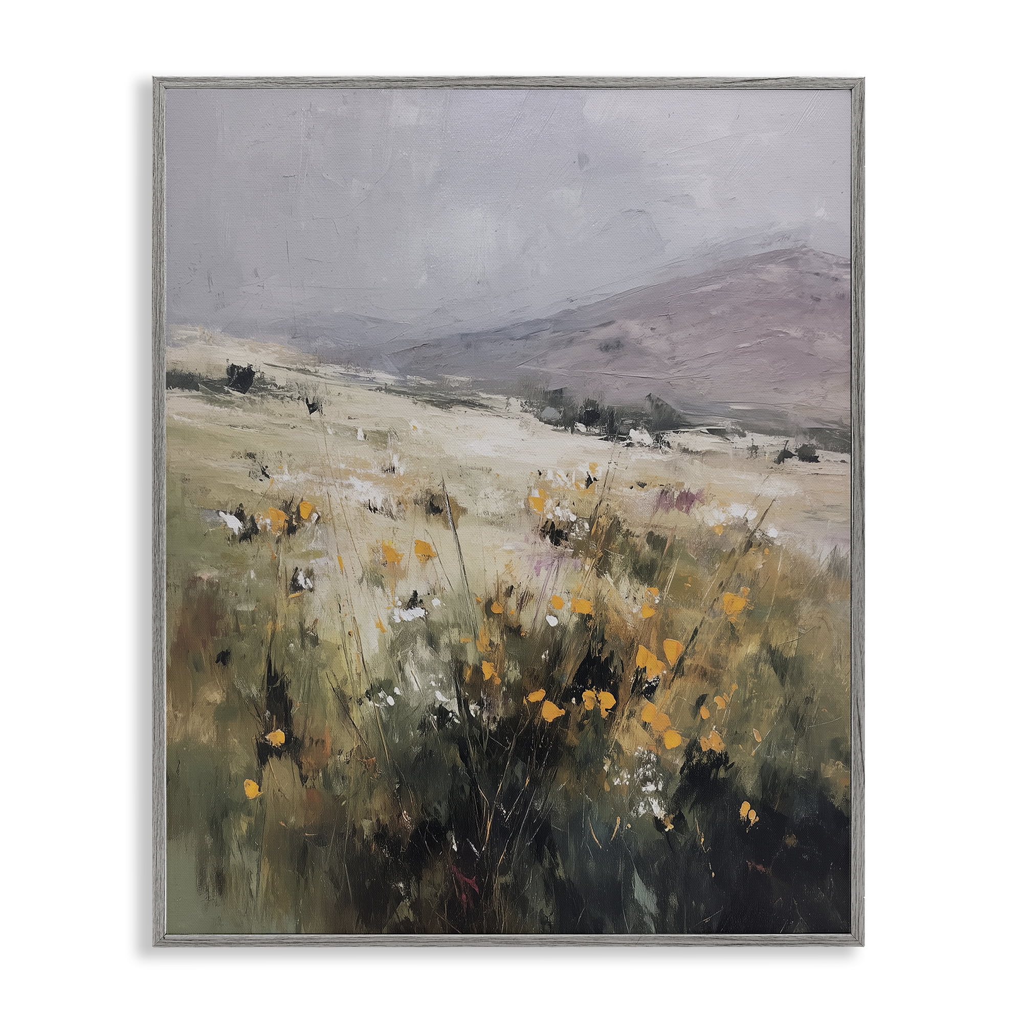 Stupell Industries Verdant Dreams Landscape Gray Framed Giclee Art, design by Svetlana Aleynikova
