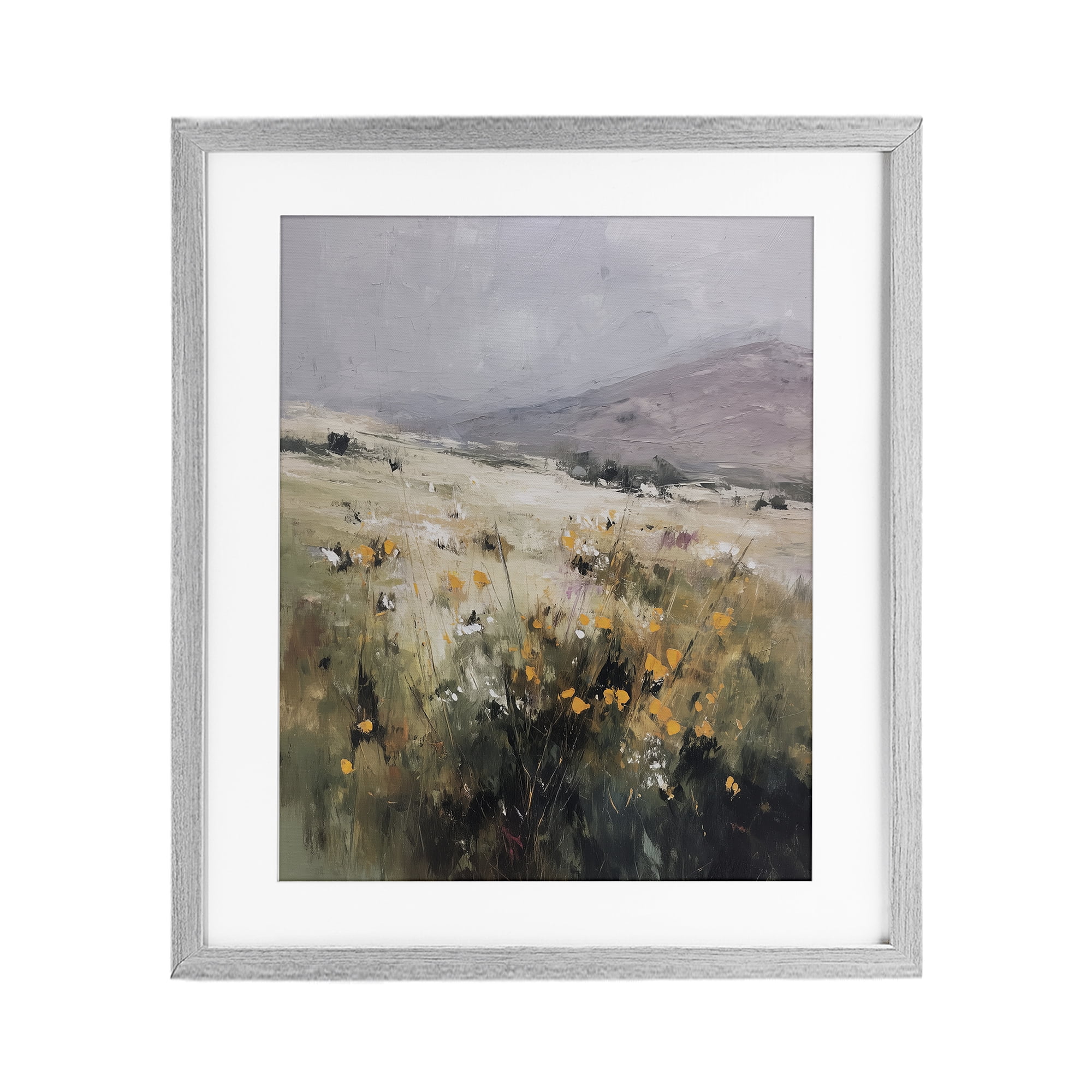 Stupell Industries Verdant Dreams Landscape Gray Framed Print Under Glass, design by Svetlana Aleynikova