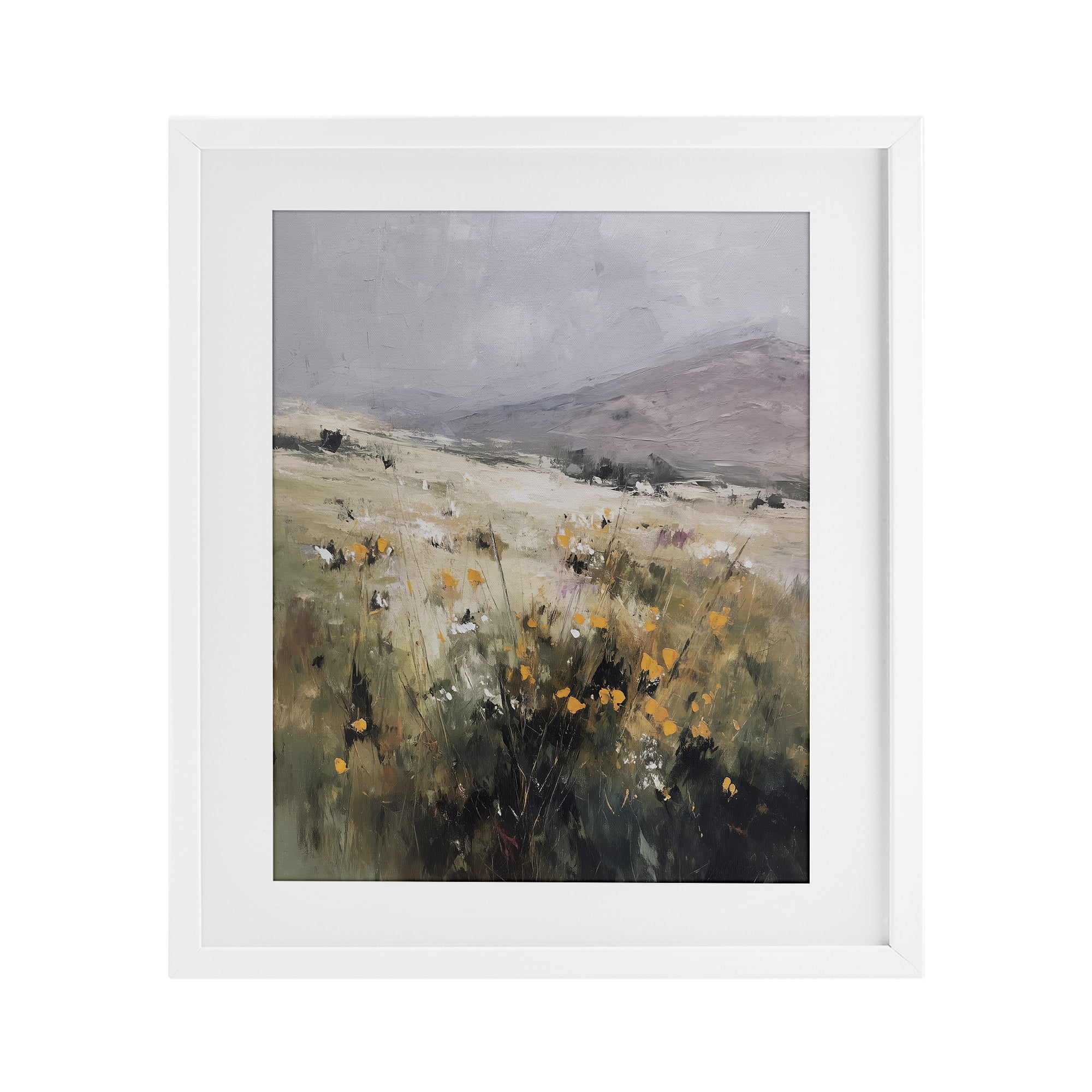 Stupell Industries Verdant Dreams Landscape White Framed Print Under Glass, design by Svetlana Aleynikova
