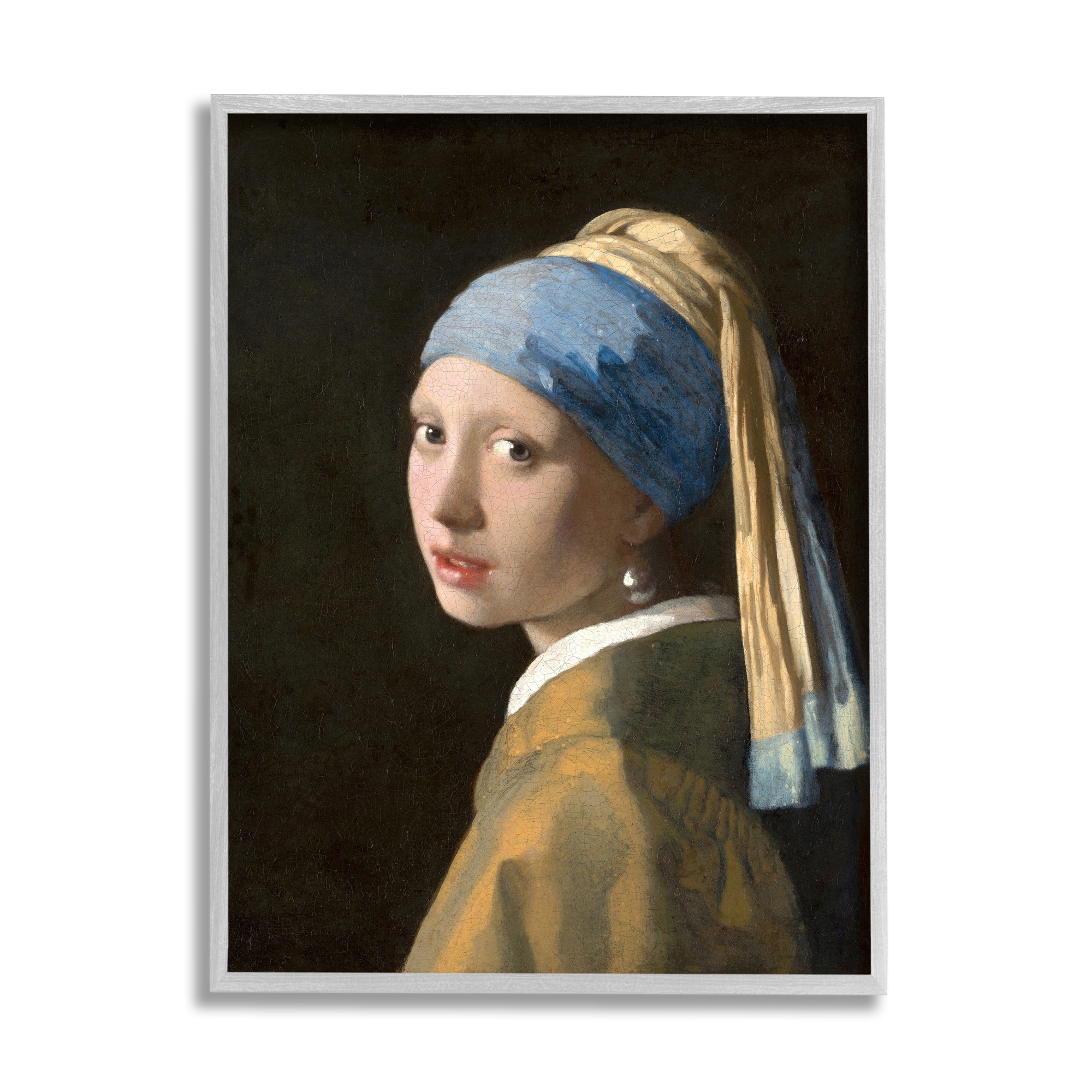 Stupell Industries Vermeer Girl With A Pearl Earring Classical Portrait Painting, 24 x 30,Design by Johannes Vermeer