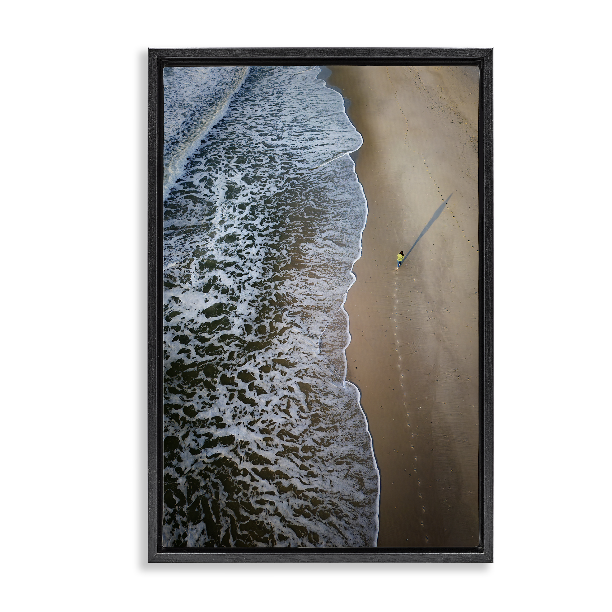 Stupell Industries Vertical Aerial Beach View Nautical & Beach ...