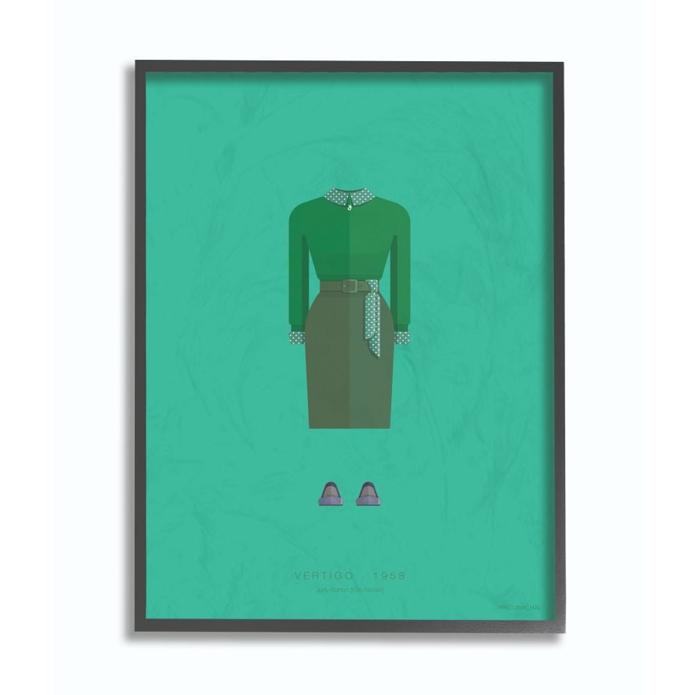 Stupell Industries Vertigo Famous People Characters Fashion Design Framed Wall Art by Fred Birchal