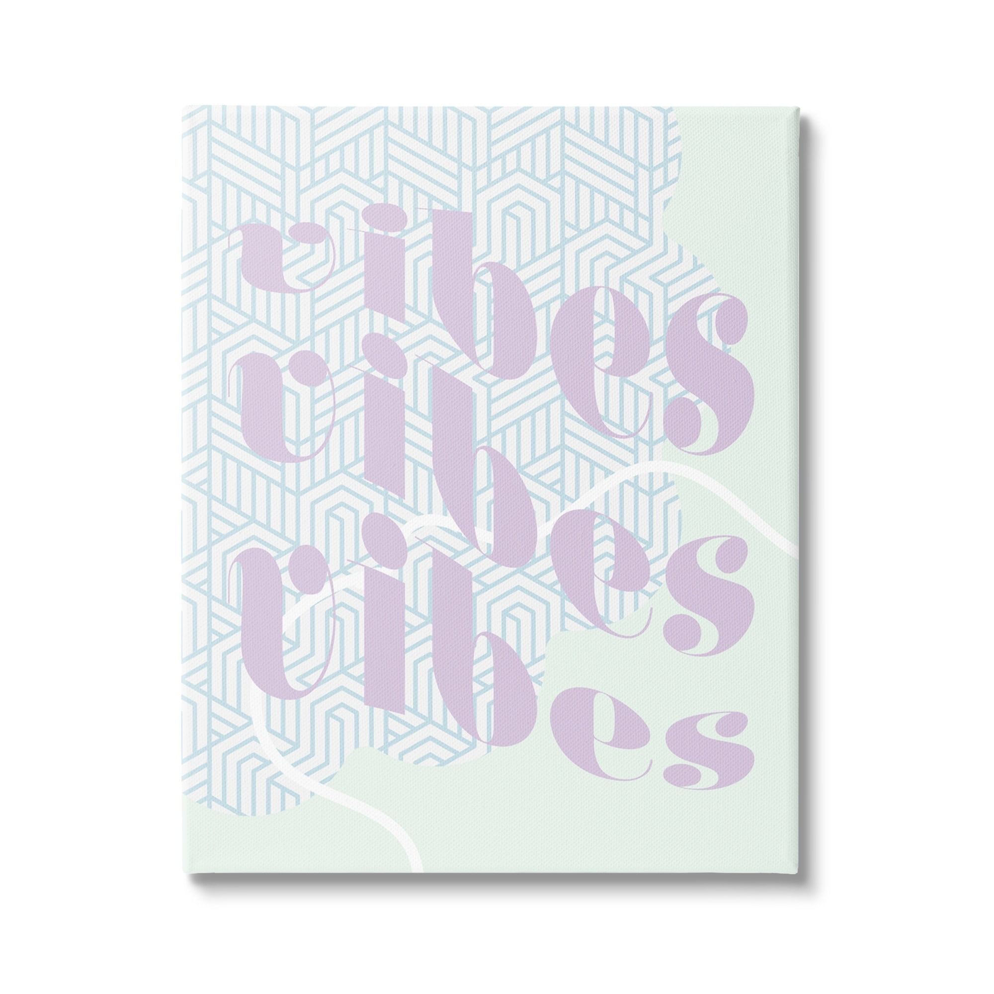 Stupell Industries Vibes Geometric Pastel Phrase Religious Painting Gallery Wrapped Canvas Print Wall Art