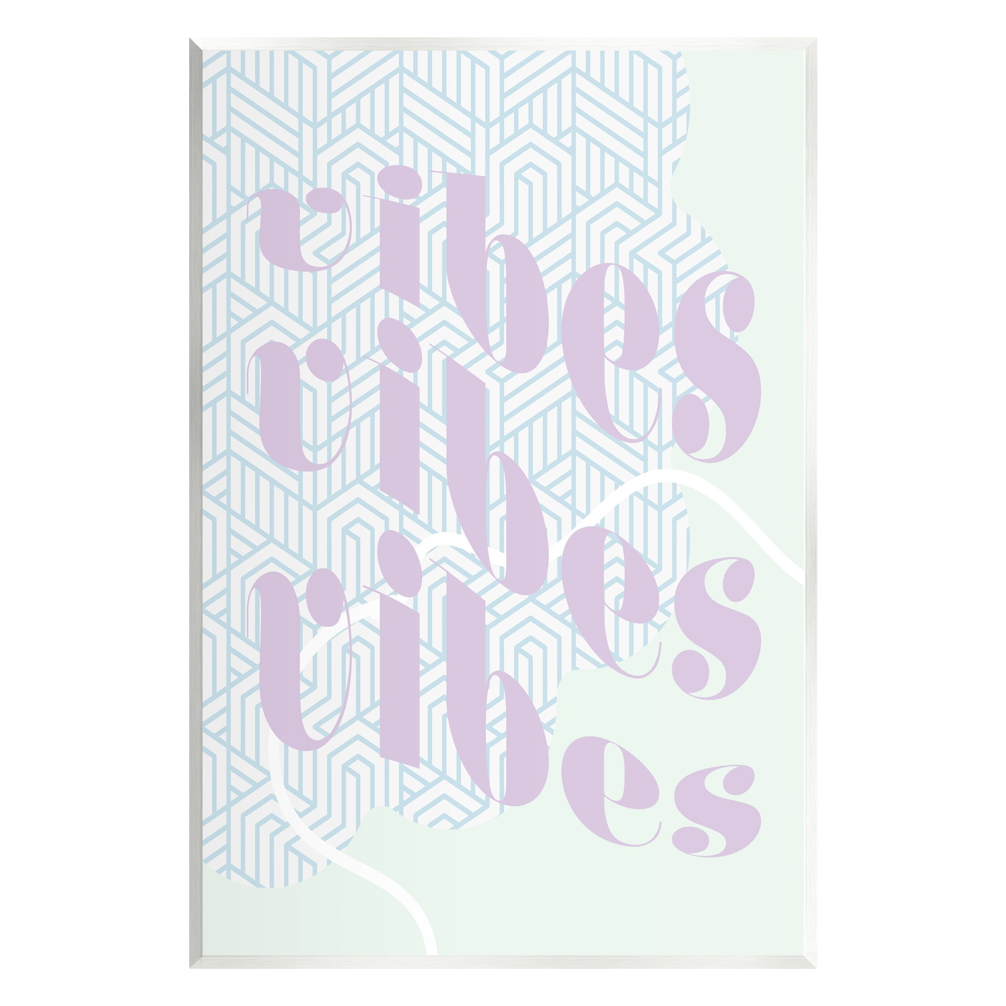 Stupell Industries Vibes Geometric Pastel Phrase Religious Painting Unframed Art Print Wall Art