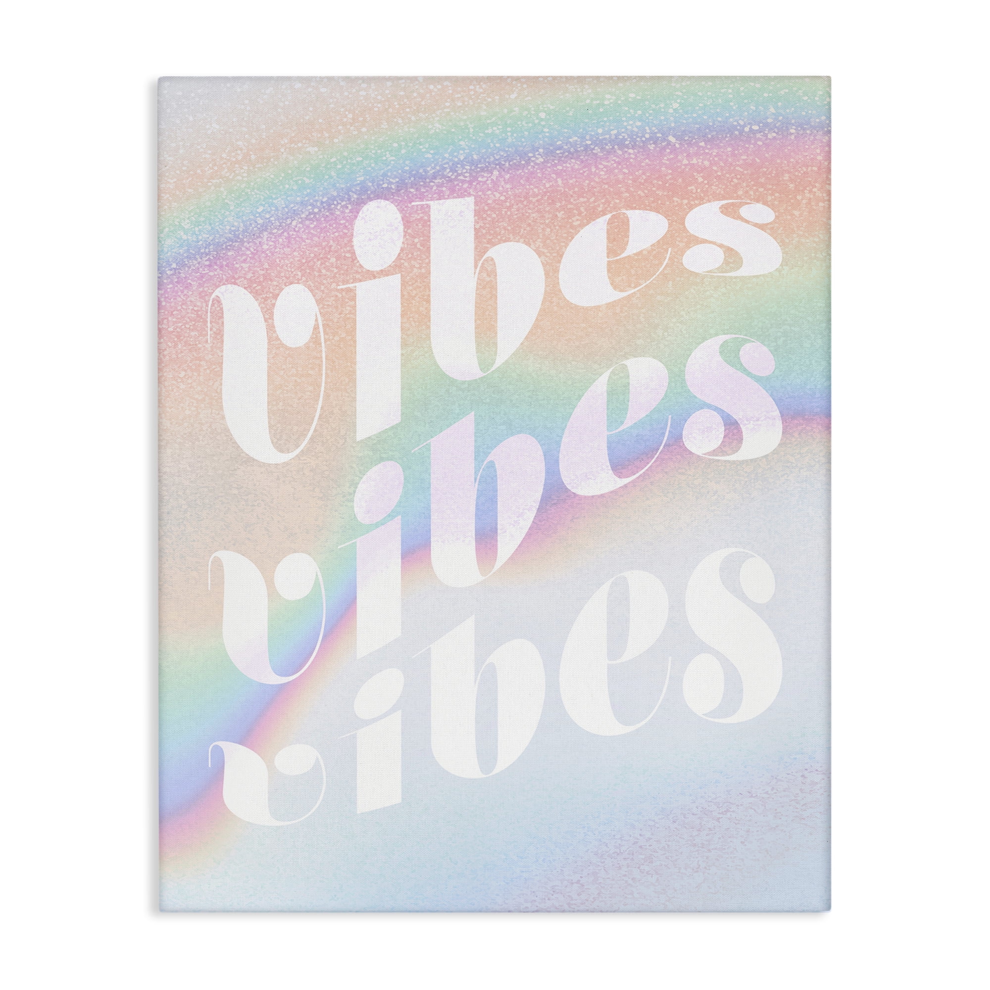Stupell Industries Vibes over Glam Rainbow Text \u0026 Numbers Painting Wrapped  Canvas Art Print Wall Art, 30 x 40 - Walmart.com, image size:2000x2000