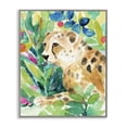 thumbnail image 1 of Stupell Industries Eclectic Vibrant Chillin' Cheetah Gray Framed Giclee Art, 11 x 14, by Lanie Loreth, 1 of 8