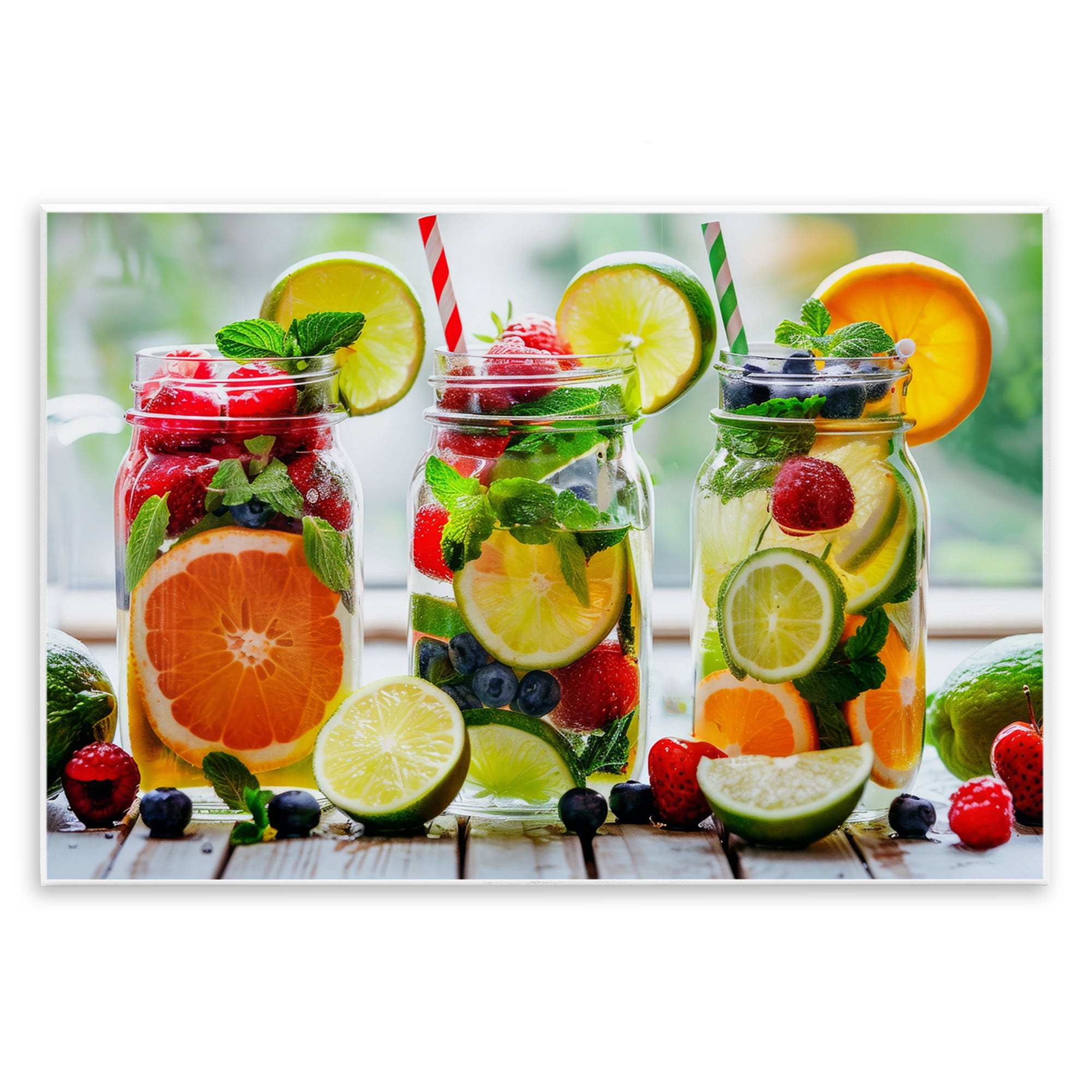 Stupell Industries Vibrant Citrus & Berry Infusion Wall Plaque Art, design by Lazar Studio