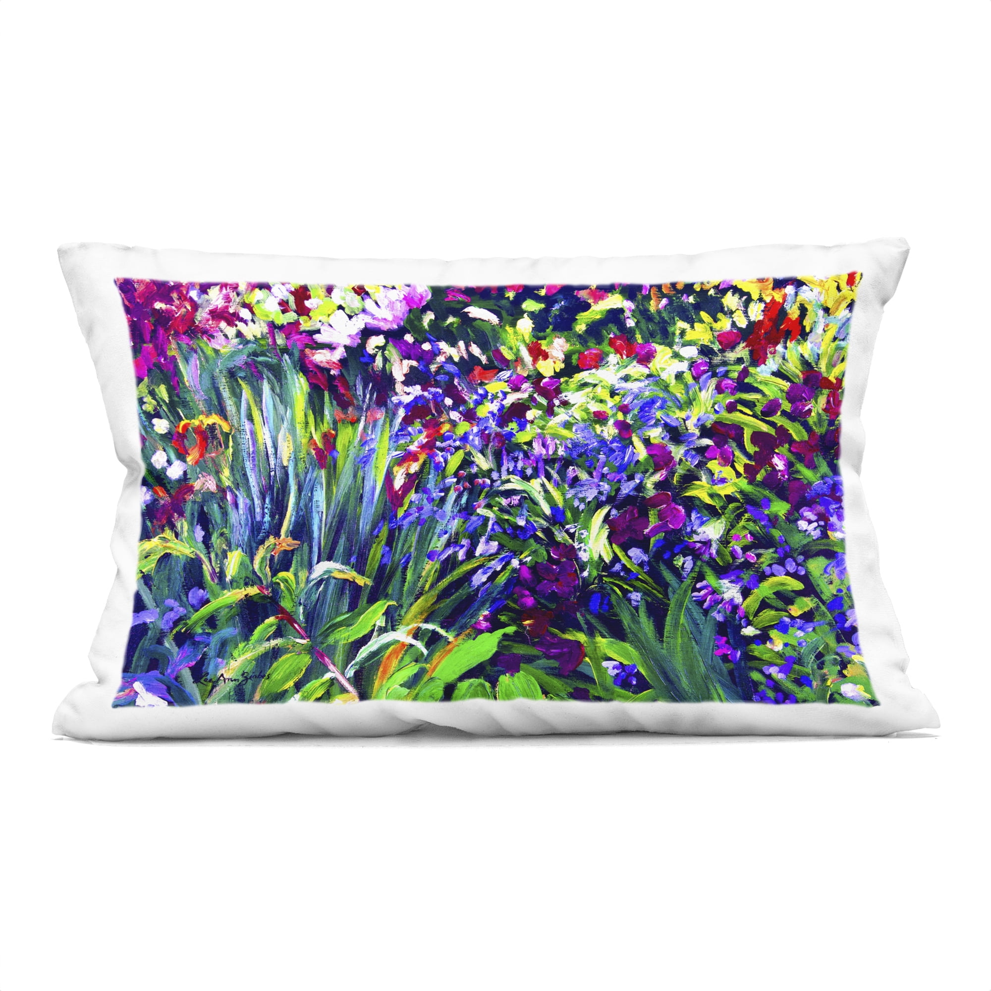 Stupell Industries Vibrant Confetti Garden Decorative Printed Throw Pillow, design by Lee Ann Zirbes, 14 x 7 x 20