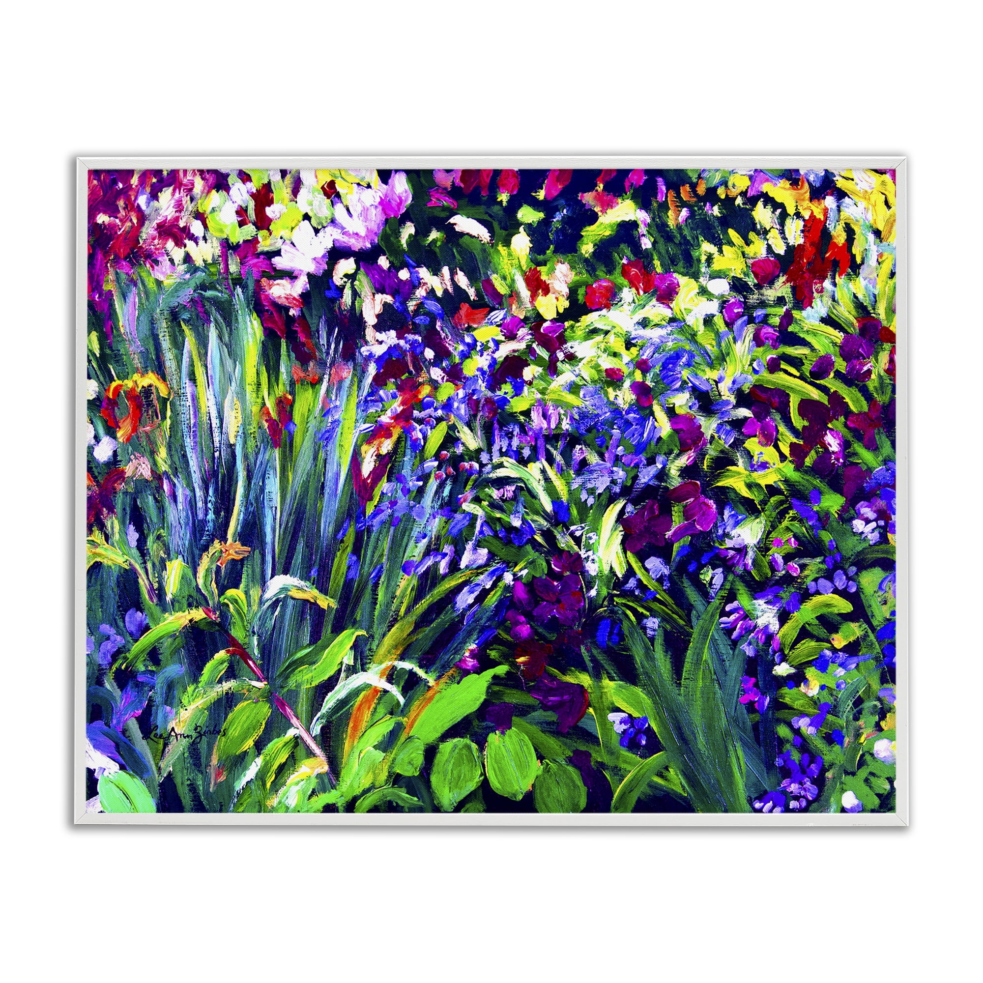 Stupell Industries Vibrant Confetti Garden White Framed Giclee Art, design by Lee Ann Zirbes