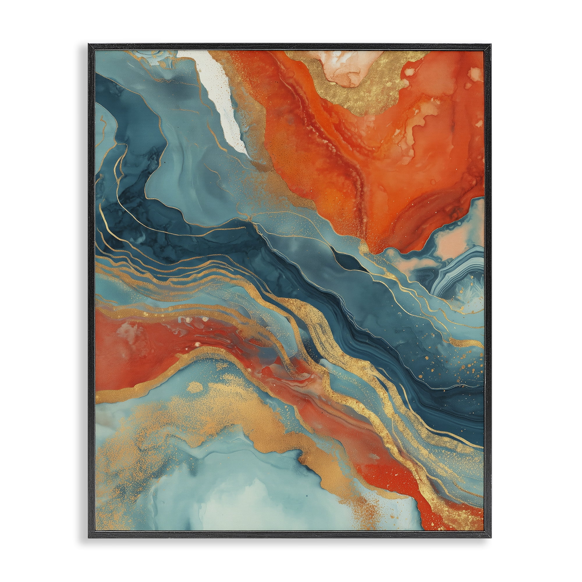 Stupell Industries Vibrant Fusion Movement Black Framed Giclee Art, design by Svetlana Aleynikova
