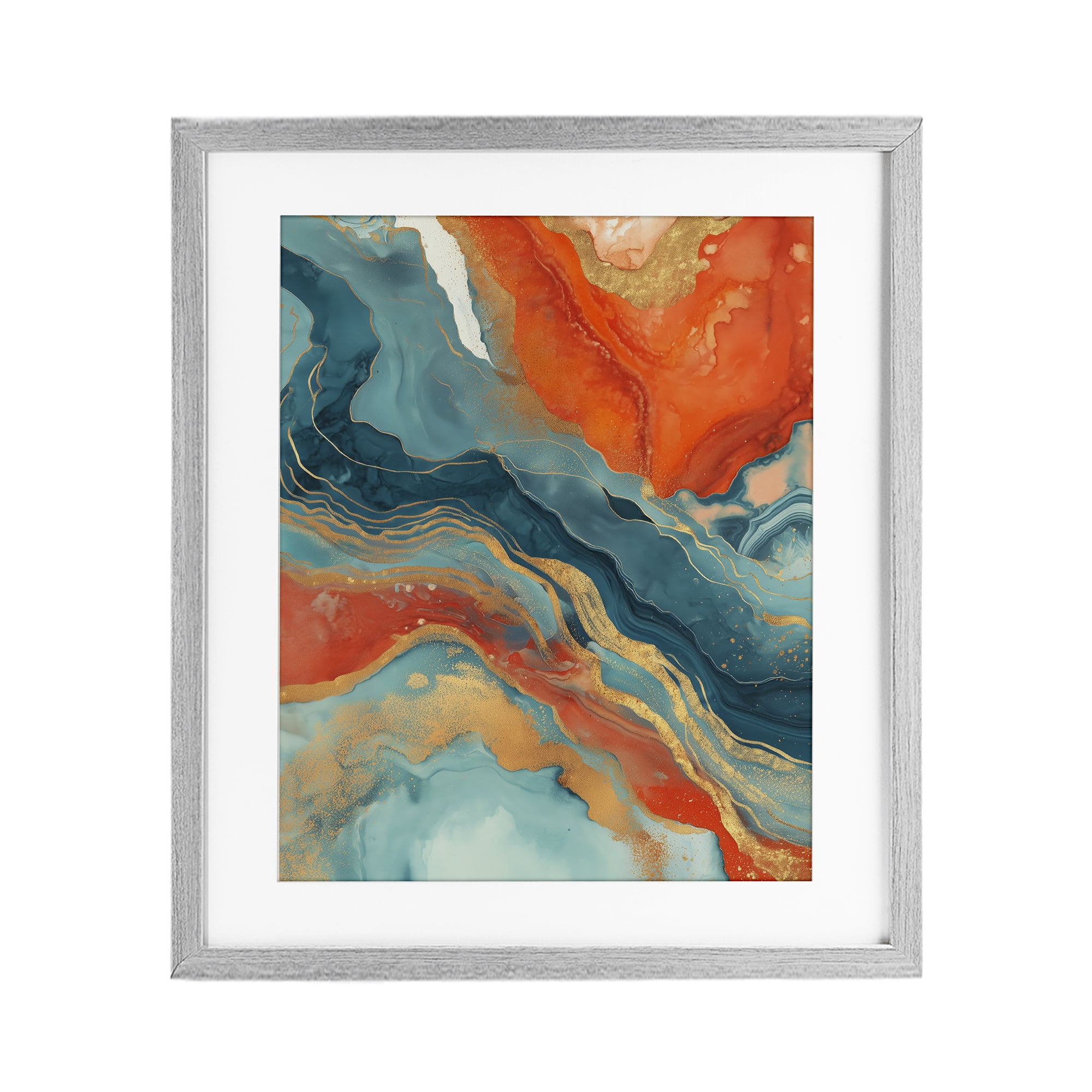 Stupell Industries Vibrant Fusion Movement Gray Framed Print Under Glass, design by Svetlana Aleynikova