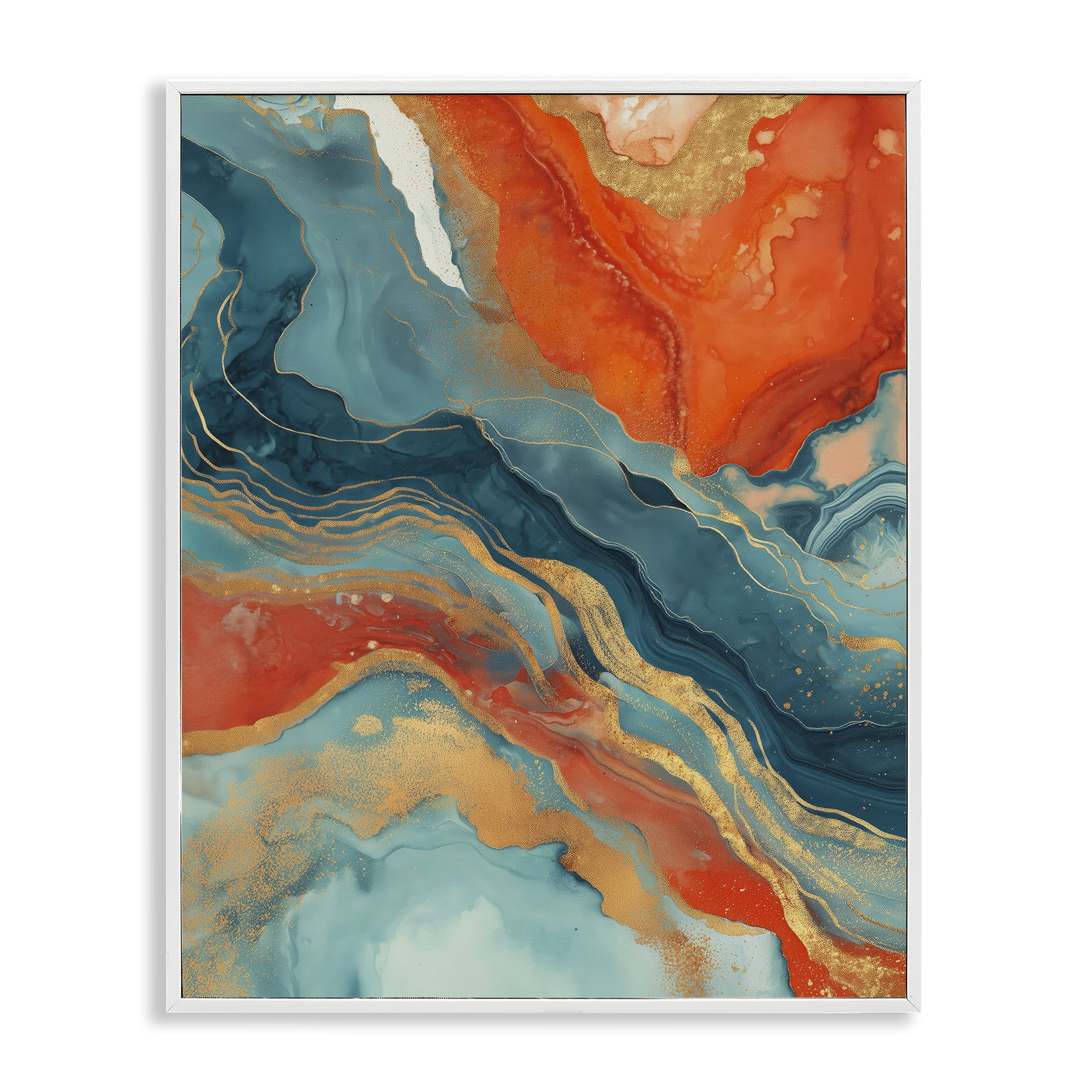 Stupell Industries Vibrant Fusion Movement White Framed Giclee Art, design by Svetlana Aleynikova