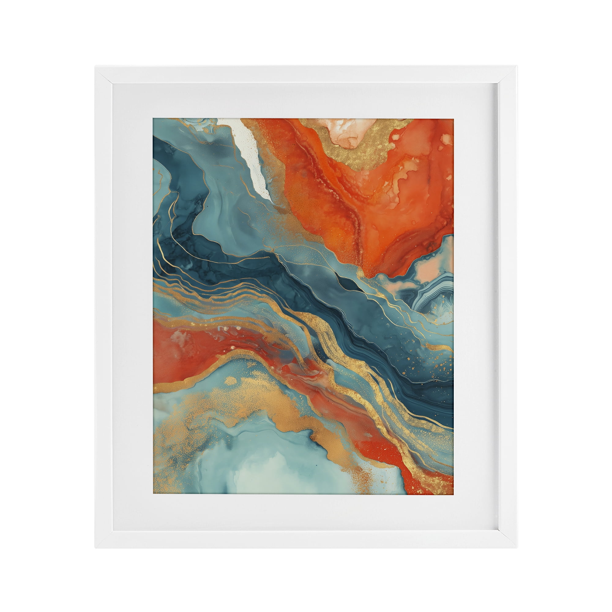 Stupell Industries Vibrant Fusion Movement White Framed Print Under Glass, design by Svetlana Aleynikova
