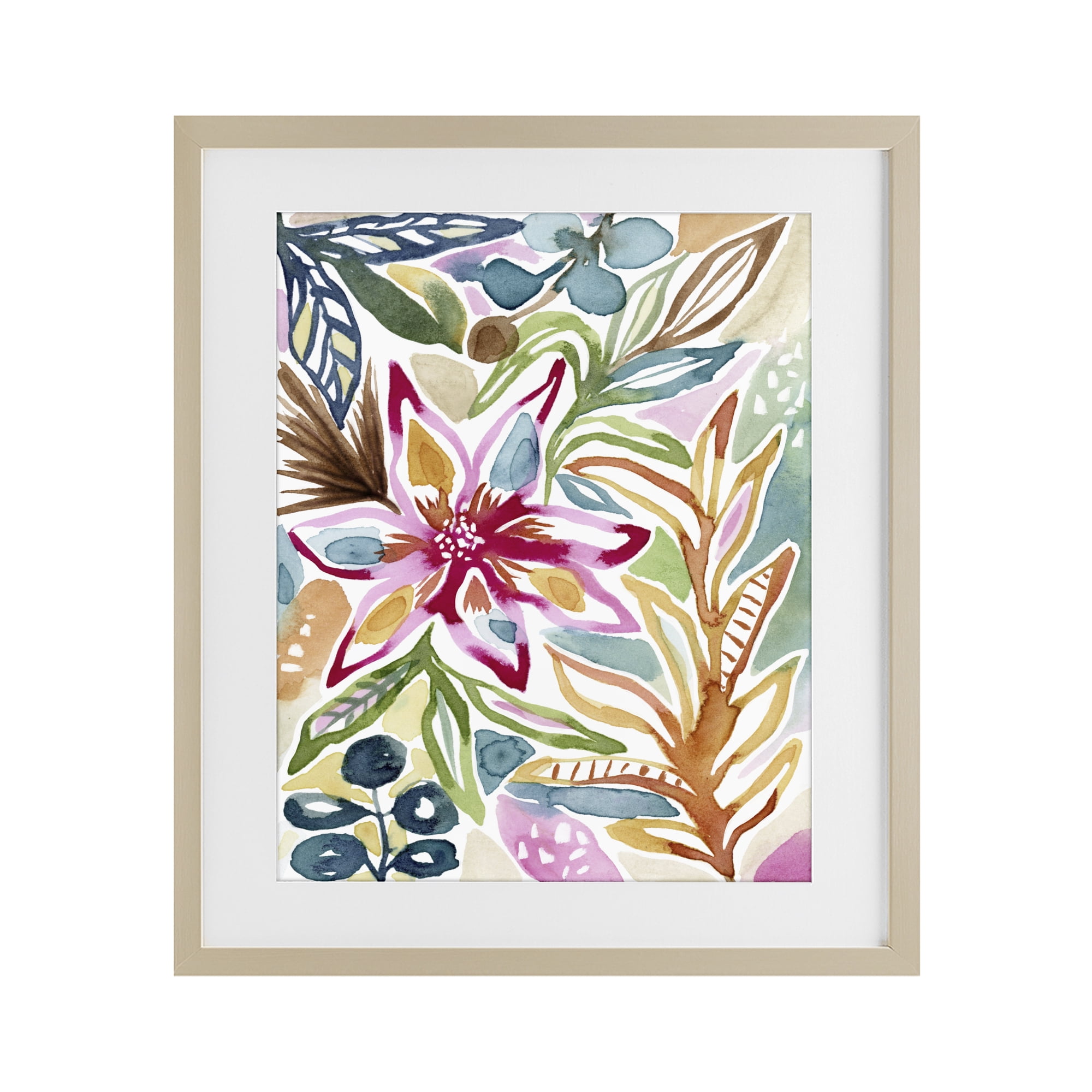Stupell Industries Vibrant Garden Impressions Birch Framed Print Under Glass, design by Lisa Nohren