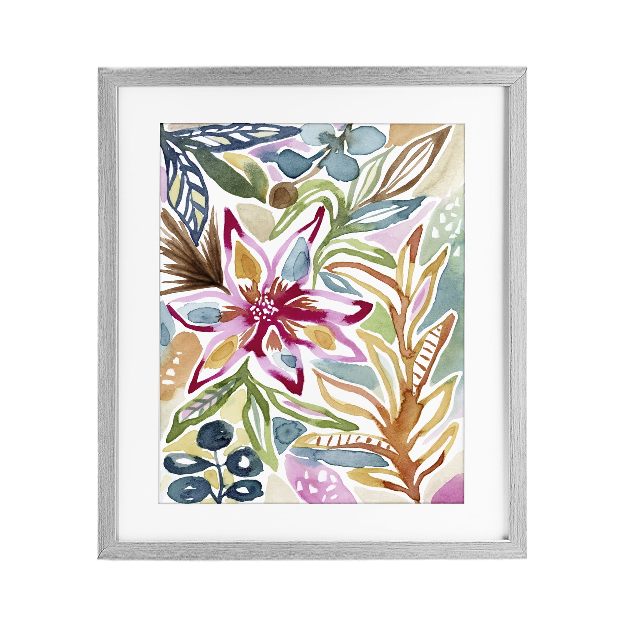 Stupell Industries Vibrant Garden Impressions Gray Framed Print Under Glass, design by Lisa Nohren
