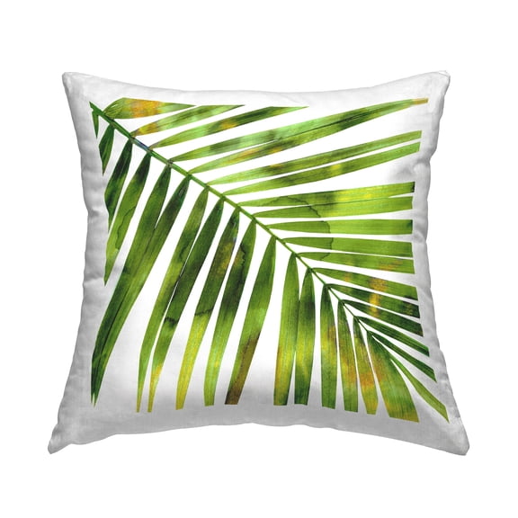 Stupell Industries Vibrant Green Palm Leaf Printed Throw Pillow Design by Melonie Miller