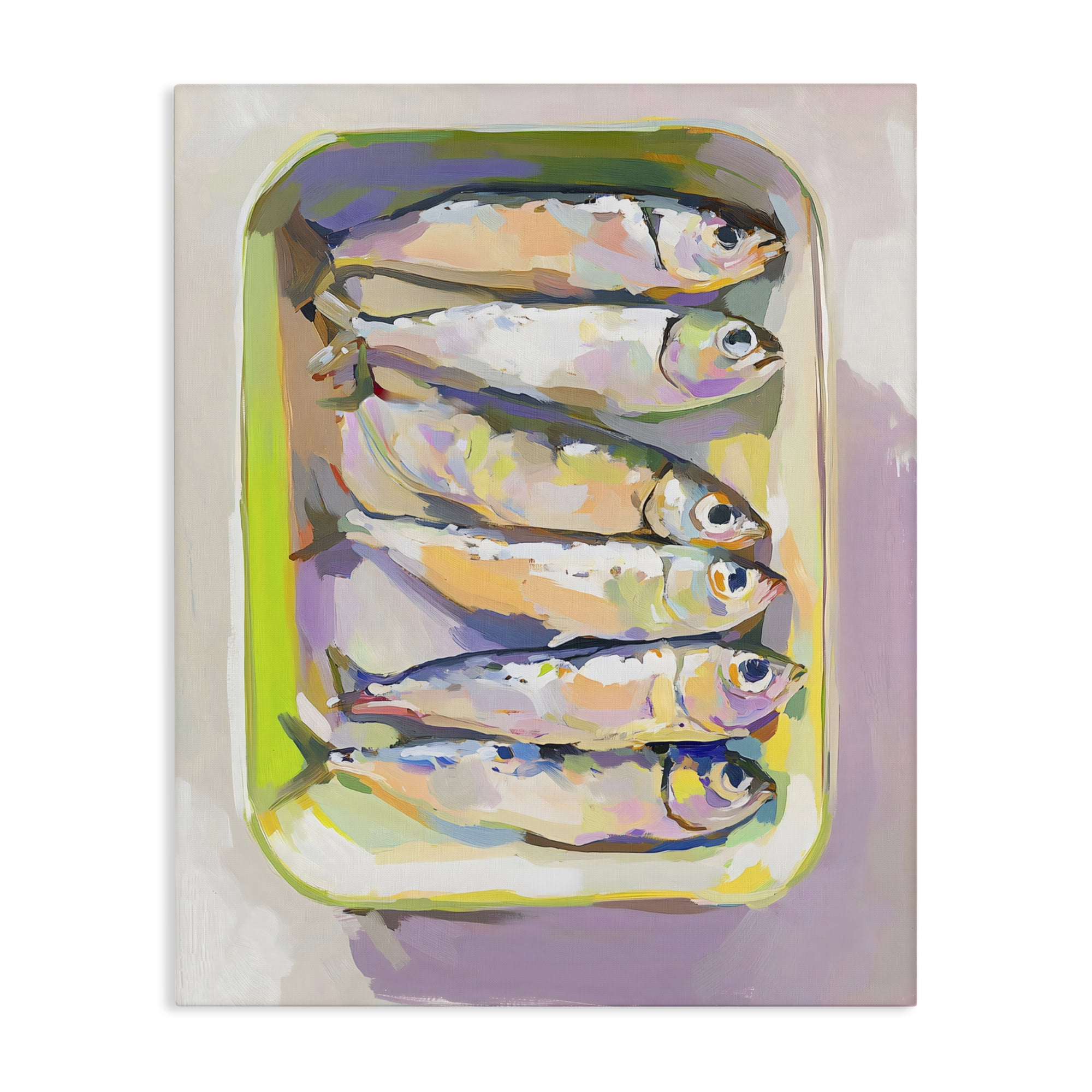 Stupell Industries Vibrant Hued Sardines Canvas Wall Art, design by The Prints Vibe