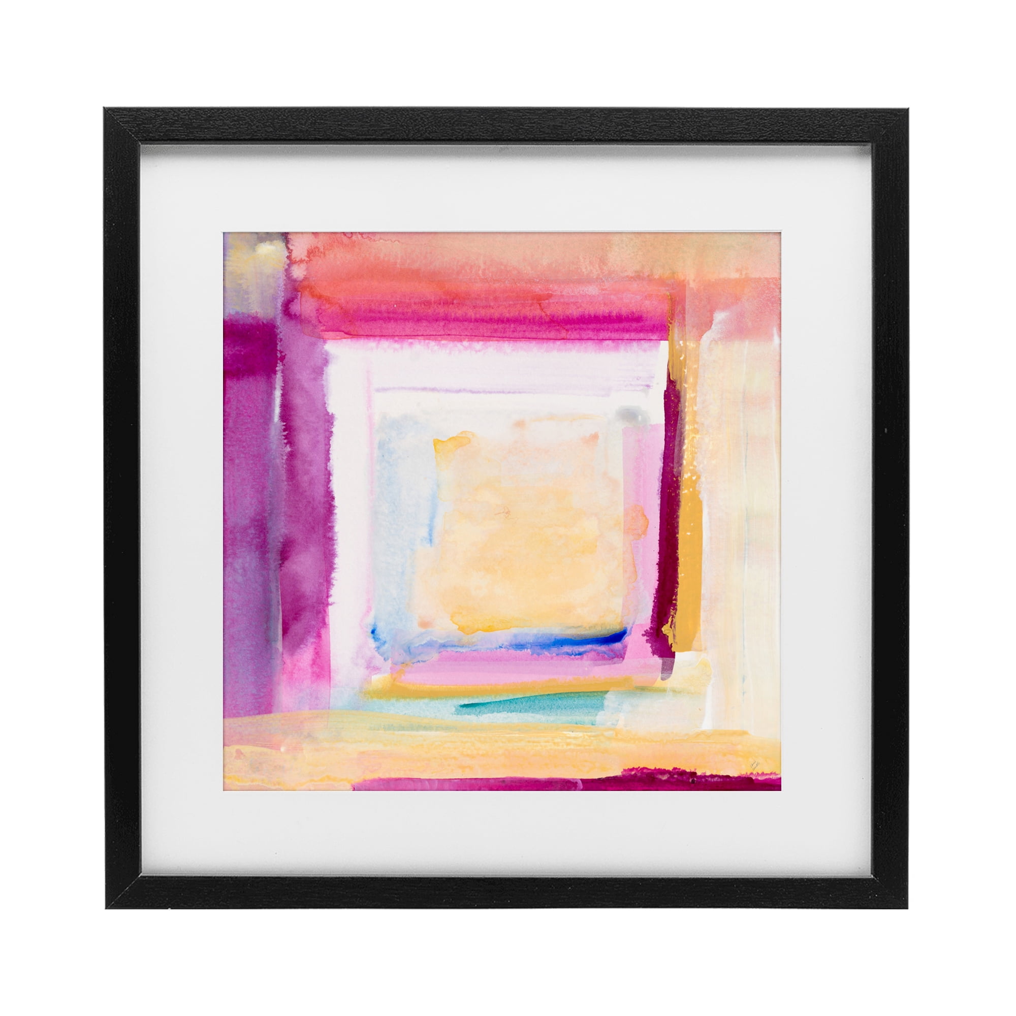 Stupell Industries Vibrant Layers New Day Black Framed Print Under Glass, design by Lanie Loreth