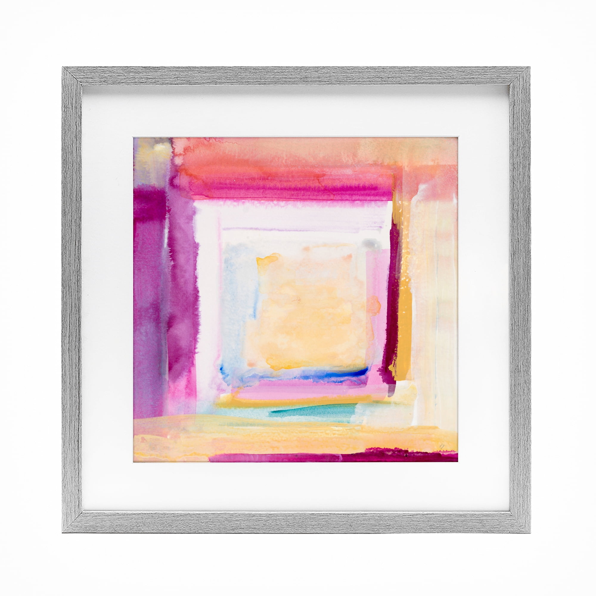 Stupell Industries Vibrant Layers New Day Gray Framed Print Under Glass, design by Lanie Loreth