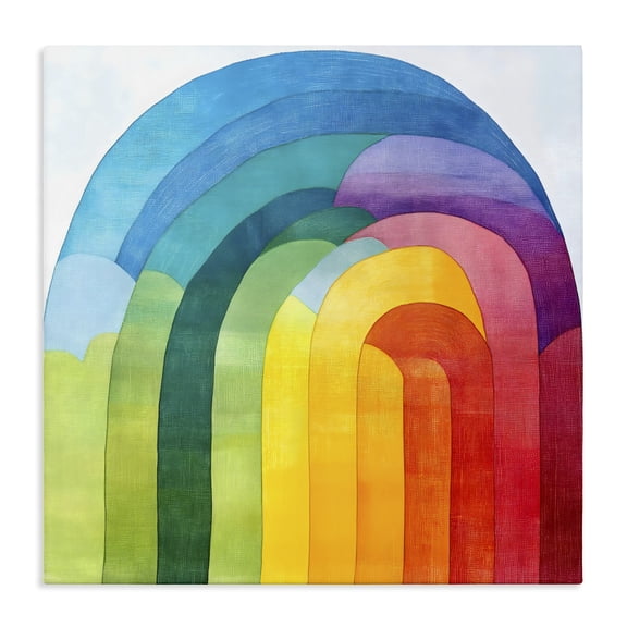 Stupell Industries Vibrant Rainbow Arch Abstraction Canvas Wall Art, design by Creative Studio