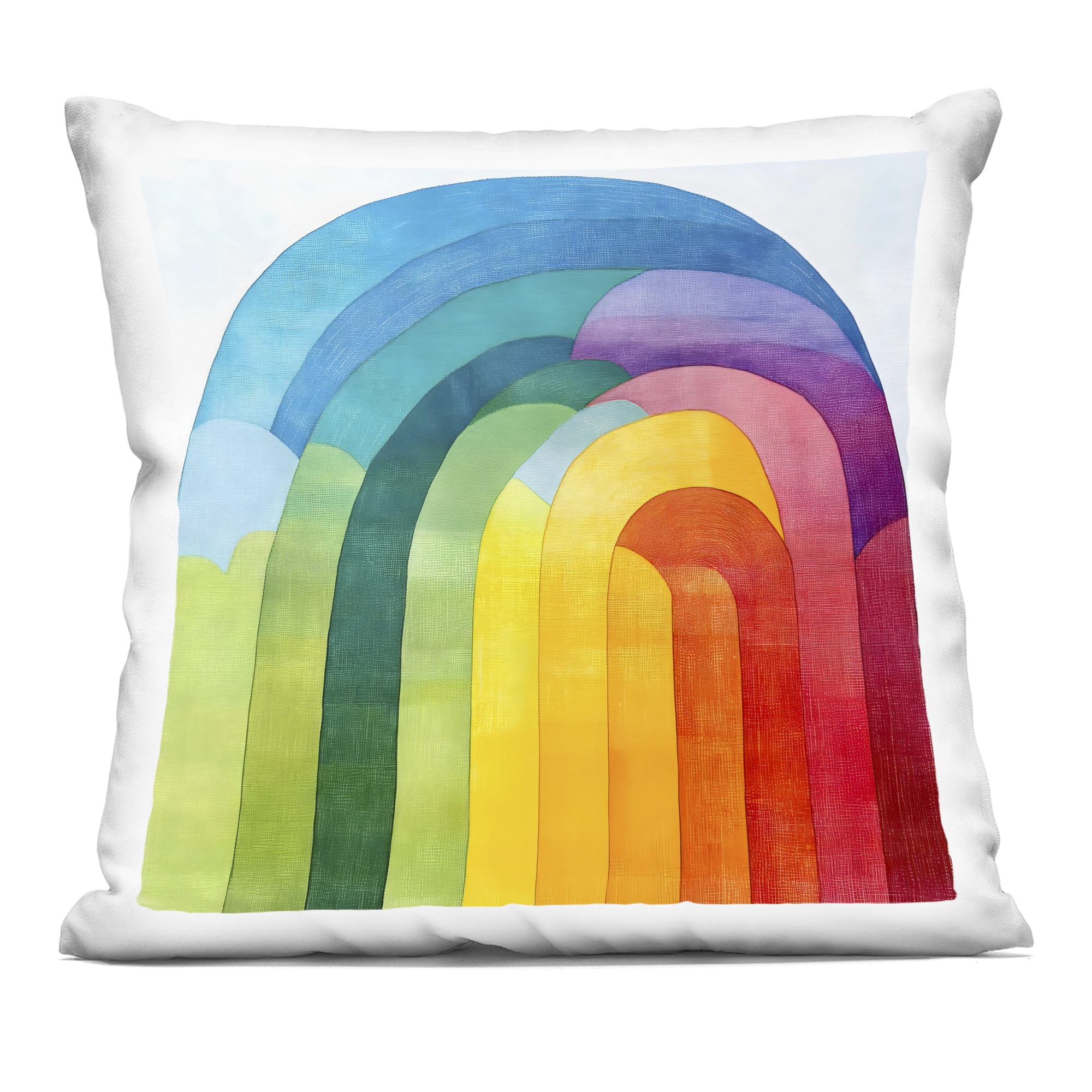 Stupell Industries Vibrant Rainbow Arch Abstraction Decorative Printed Throw Pillow, design by Creative Studio
