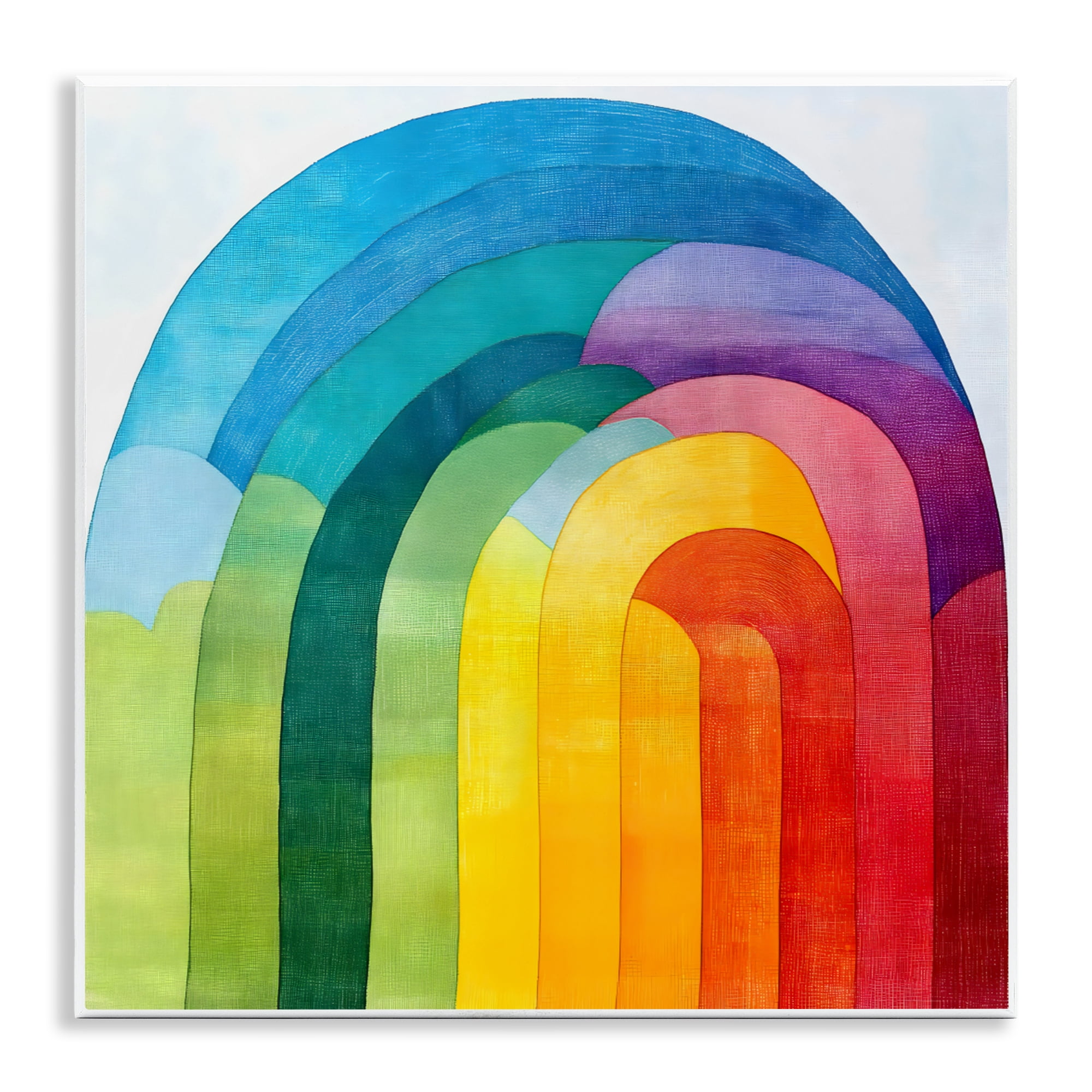 Stupell Industries Vibrant Rainbow Arch Abstraction Wall Plaque Art, design by Creative Studio