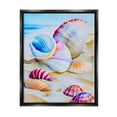thumbnail image 1 of Stupell Industries Vibrant Seashells on Beach Nature Painting Black Floater Framed Art Print Wall Art, 25 x 31, 1 of 10