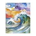 thumbnail image 1 of Stupell Industries Tropical Vibrant Sunrise Surf Canvas Art, 16 x 20, by Shelly Craig, 1 of 8
