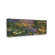 Stupell Industries Vibrant Traditional Painting Water Lilies Detail Monet Canvas Wall Art by Claude Monet