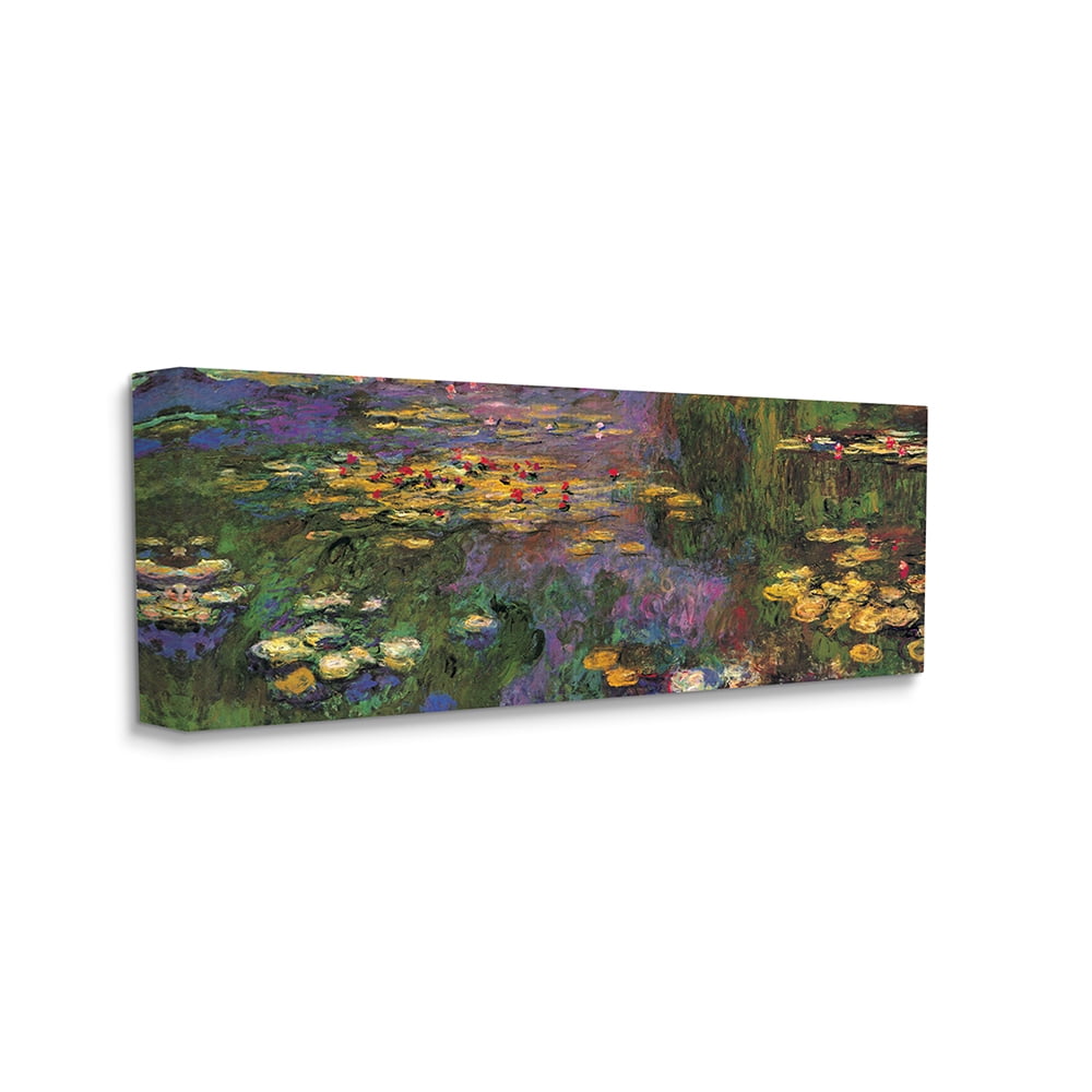 Claude Monet Water Lilies 20x48 Canvas Wall Art