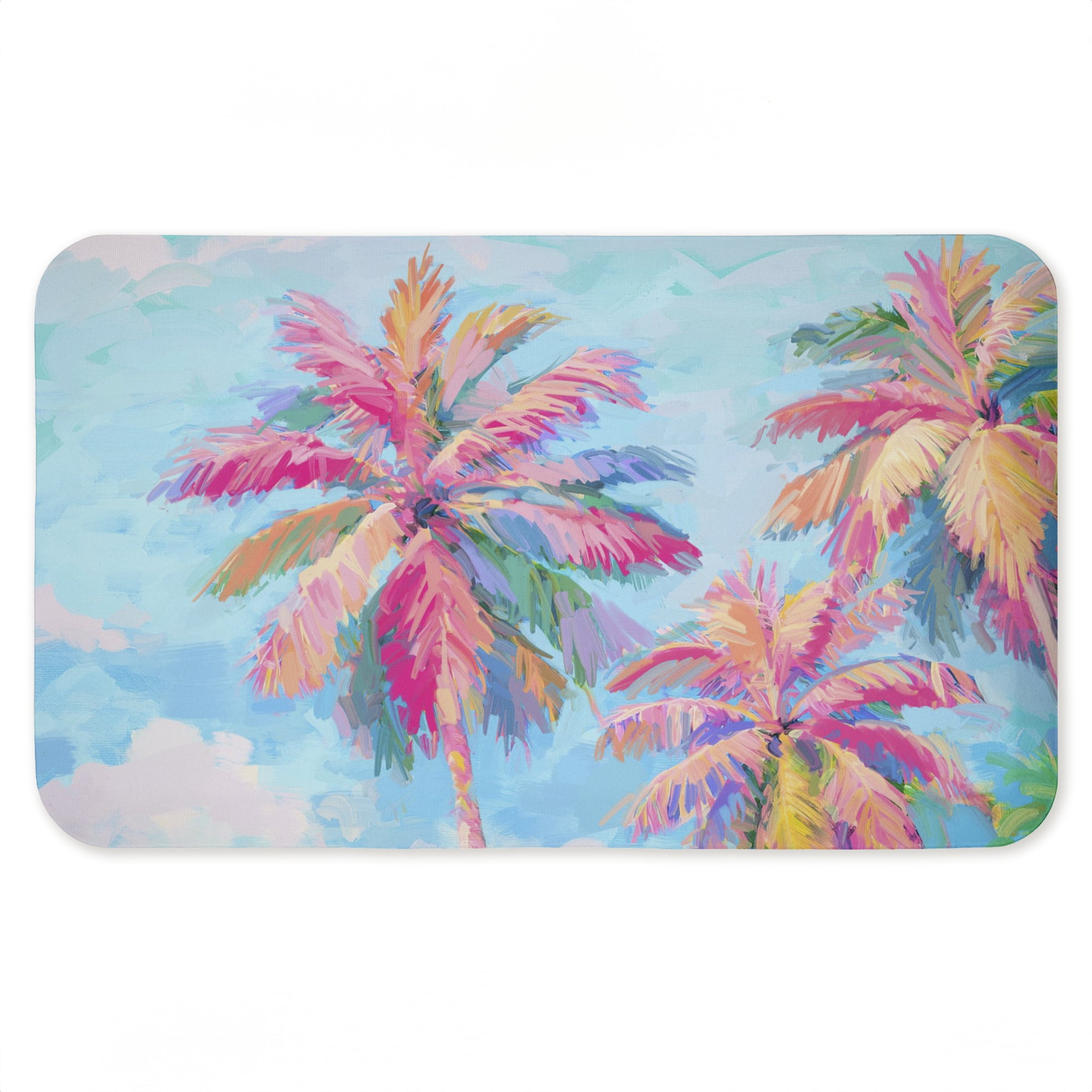 Stupell Industries Vibrant Tropics Palm Tree Printed Anti-Fatigue Floor Mat, design by Ziwei Li