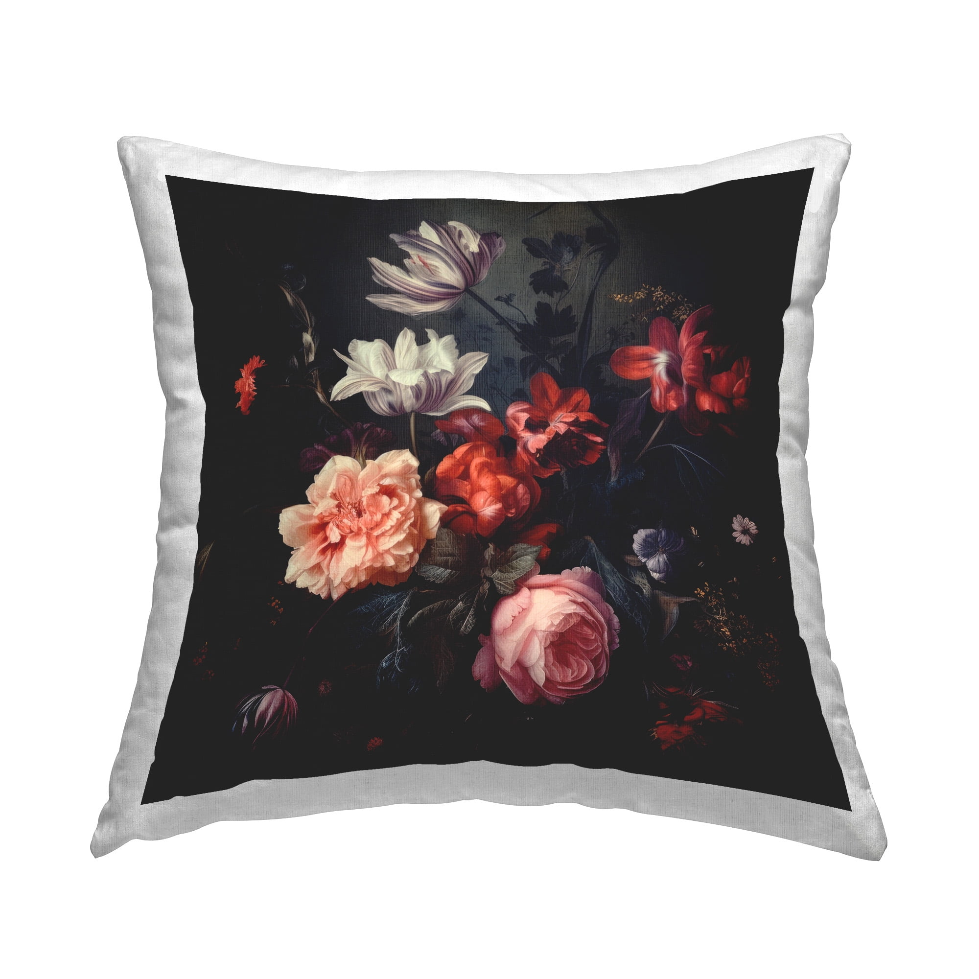 Stupell Industries Victorian Floral Elegance Decorative Printed Throw Pillow Design by Lazar Studio