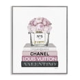 thumbnail image 1 of Stupell Industries Victorian Pink Roses on Fashion Books Gray Framed Giclee Art, 11 x 14, by Amanda Greenwood, 1 of 7