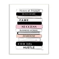 thumbnail image 1 of Stupell Industries Victory Triumph Boss Babe Motivational Bookstack,13 x 19,Designed by Martina Pavlova, 1 of 6
