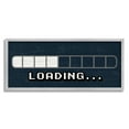 thumbnail image 1 of Stupell Industries Video Game Loading Symbol Vintage Pixel Text , 24 x 10, Design by Lil' Rue, 1 of 6
