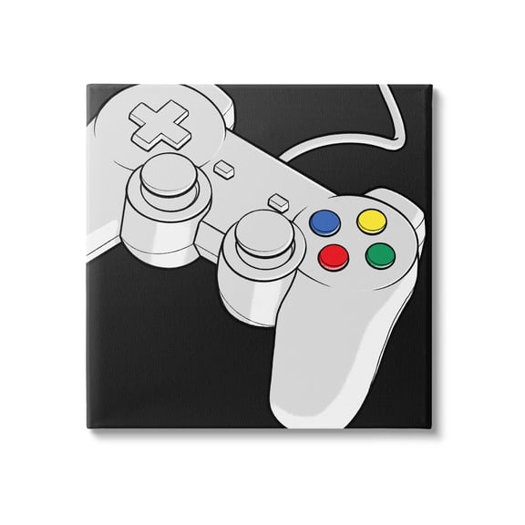 Stupell Industries Video Gaming Controller Graphic Art Gallery Wrapped Canvas Print Wall Art, Design by Marcus Prime