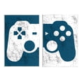 thumbnail image 1 of Stupell Industries Video Gaming Controller Silhouette Graphic Art Unframed Art Print Wall Art, Set of 2, Design by Kim Allen, 1 of 6