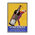 thumbnail image 1 of Stupell Industries Art Deco Vincenzo Vintage Wine Black Framed Giclee Art, 16 x 24, by Vintage Posters, 1 of 8