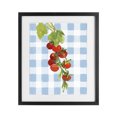 thumbnail image 1 of Stupell Industries Farmhouse Vine Ripe Tomatoes on Plaid Black Framed Print Under Glass, 13 x 16, by Lanie Loreth, 1 of 8