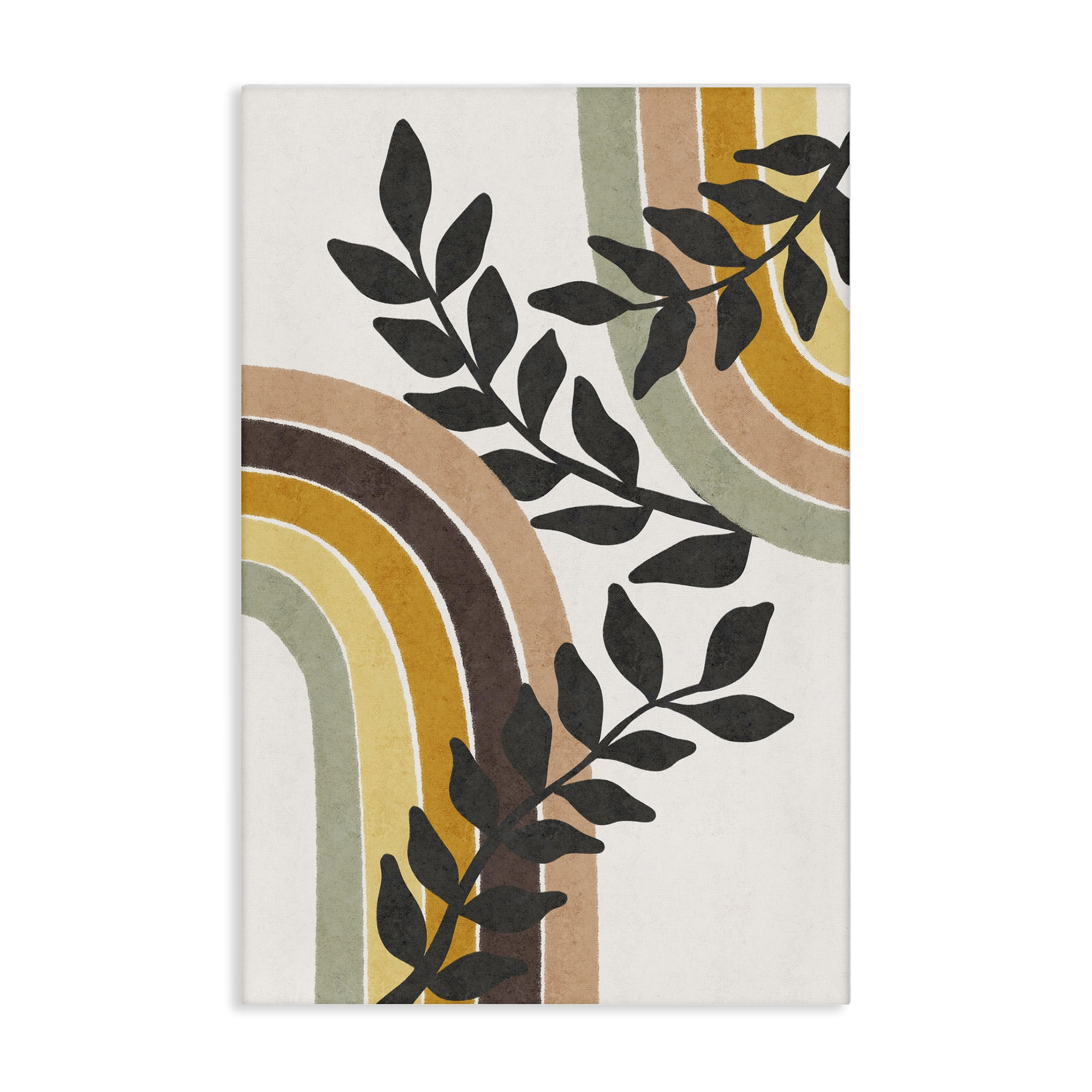 Stupell Industries Vine Swathed Rainbows Plants & Flowers Painting Wrapped Canvas Art Print Wall Art, 30 x 45
