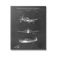 thumbnail image 1 of Stupell Industries Vintage Airplane Vehicle Diagram Graphic Art Gallery Wrapped Canvas Print Wall Art, Design by Karl Hronek, 1 of 7