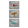 thumbnail image 1 of Stupell Industries Vintage Airplanes at Flight Red Yellow Blue Canvas Wall Art by Ashley Calhoun, 1 of 6