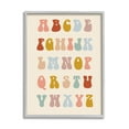 thumbnail image 1 of Stupell Industries Vintage Alphabet Letters Typography Painting Gray Framed Art Print Wall Art, 11 x 14, 1 of 9