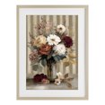 thumbnail image 1 of Stupell Industries Farmhouse Vintage Arrangement with Stripes Birch Framed Print Under Glass, 14 x 20, by Petals Prints Design, 1 of 8