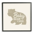 thumbnail image 1 of Stupell Industries Vintage Baby Bear Cave Graphic Art Black Framed Art Print Wall Art, Design by Lil' Rue, 1 of 7