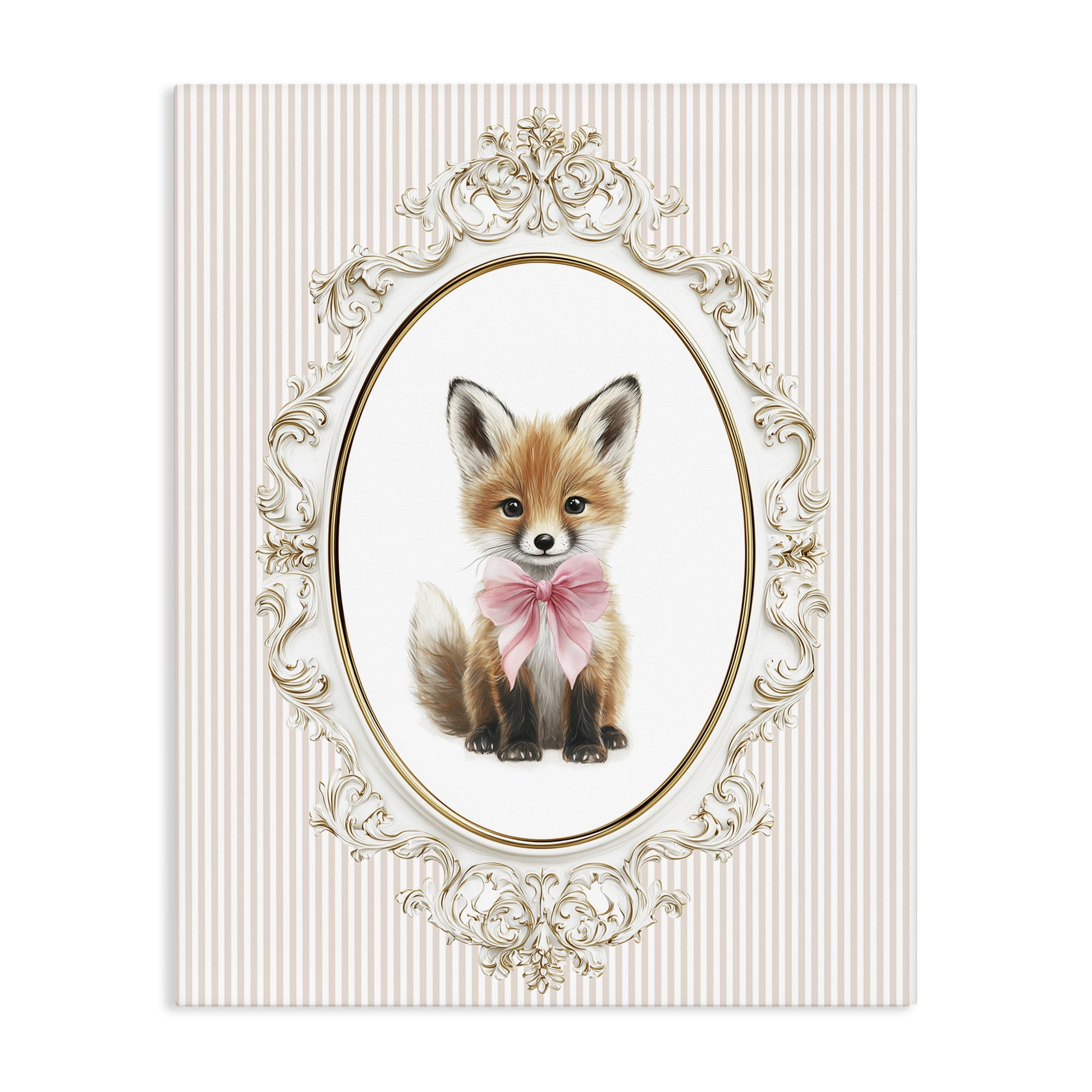 Stupell Industries Vintage Baby Fox Canvas Wall Art, design by Christine Simpson Art