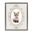thumbnail image 1 of Stupell Industries Cottage Vintage Baby Fox Gray Floating Frame Canvas Art, 17 x 21, by Christine Simpson Art, 1 of 8