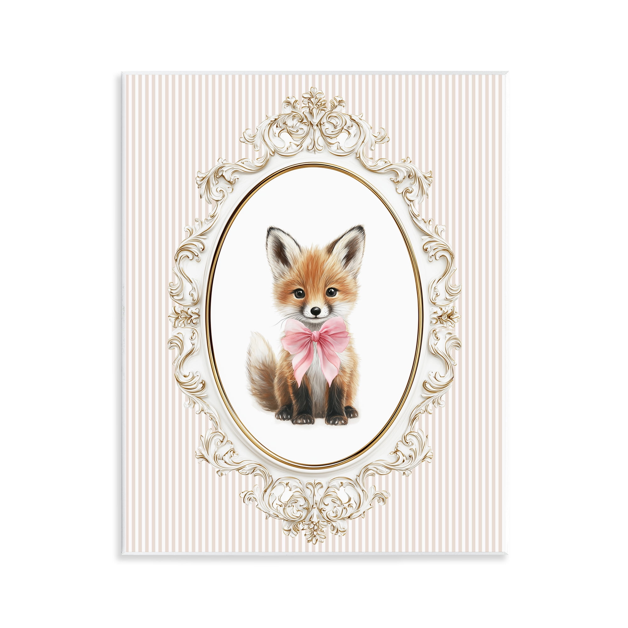 Stupell Industries Vintage Baby Fox Wall Plaque Art, design by Christine Simpson Art